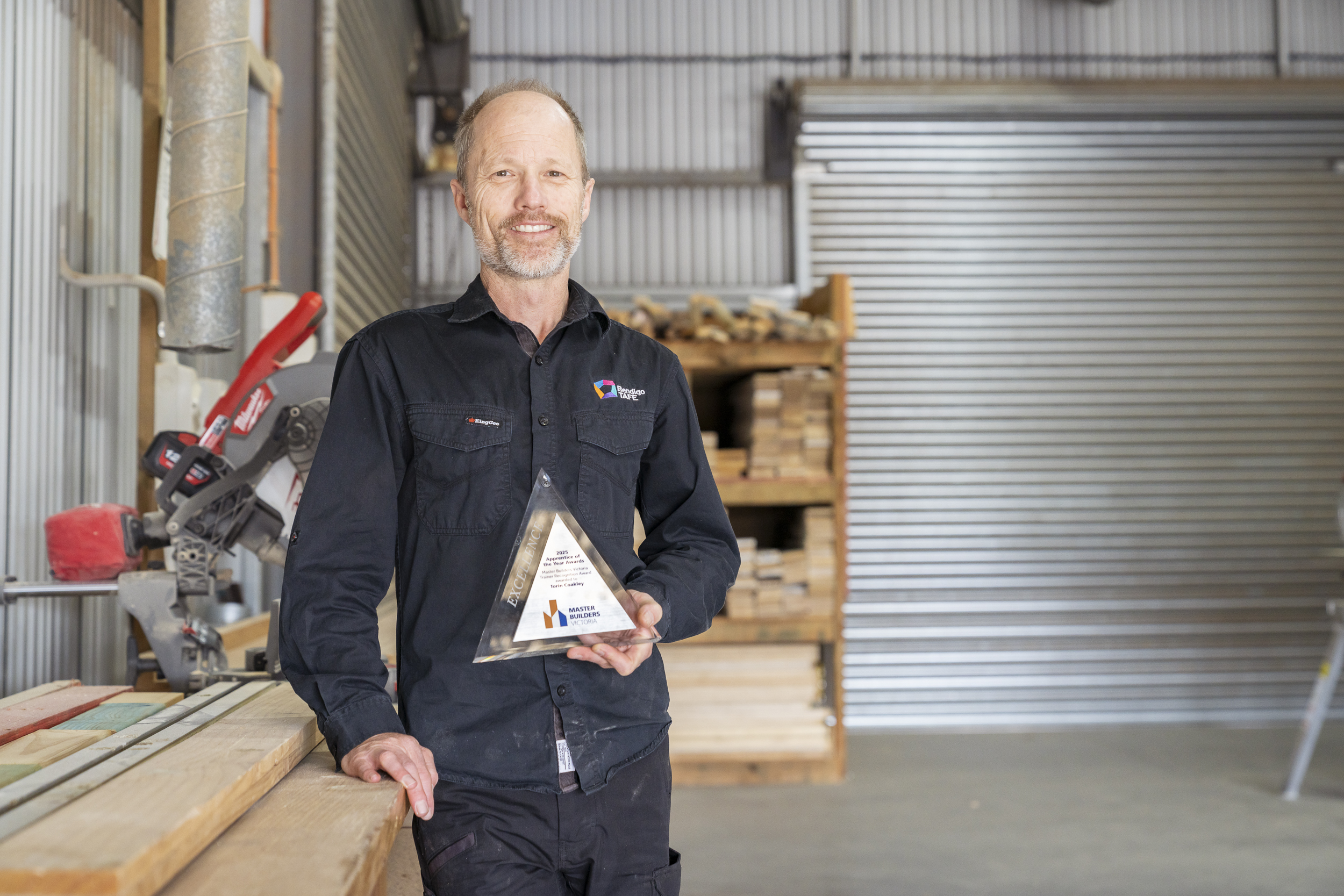 Carpentry educator named Master Builders Victoria's Trainer of the Year